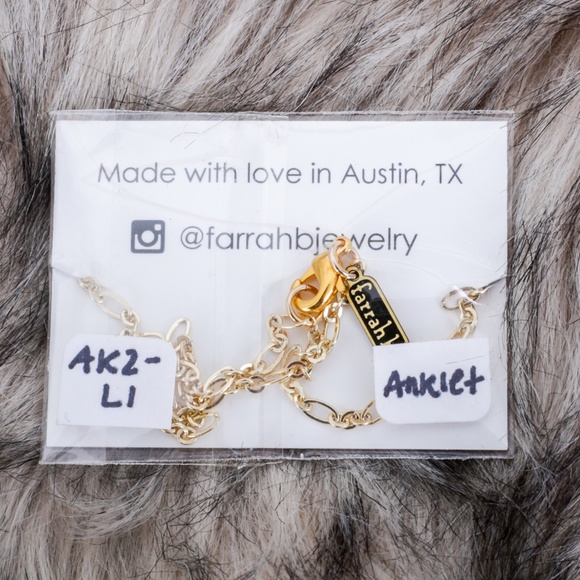 NWT Farrah B Lightning Charm Anklet - Picture 2 of 2